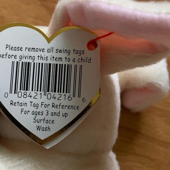 TY Beanie Baby - NIBBLER the Rabbit (6 inch) with tag - Picture 7 of 10